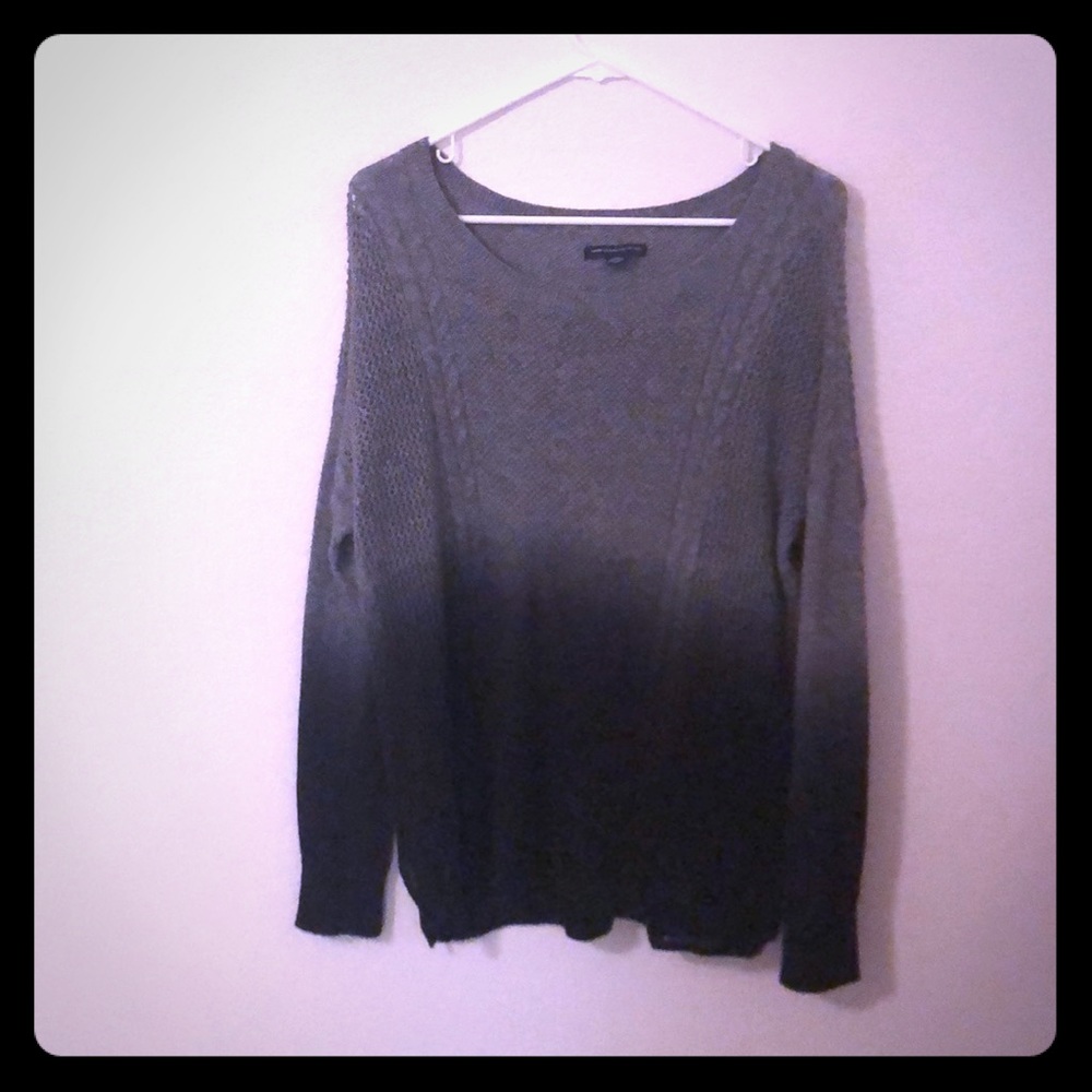 American Eagle knit ombré sweater
